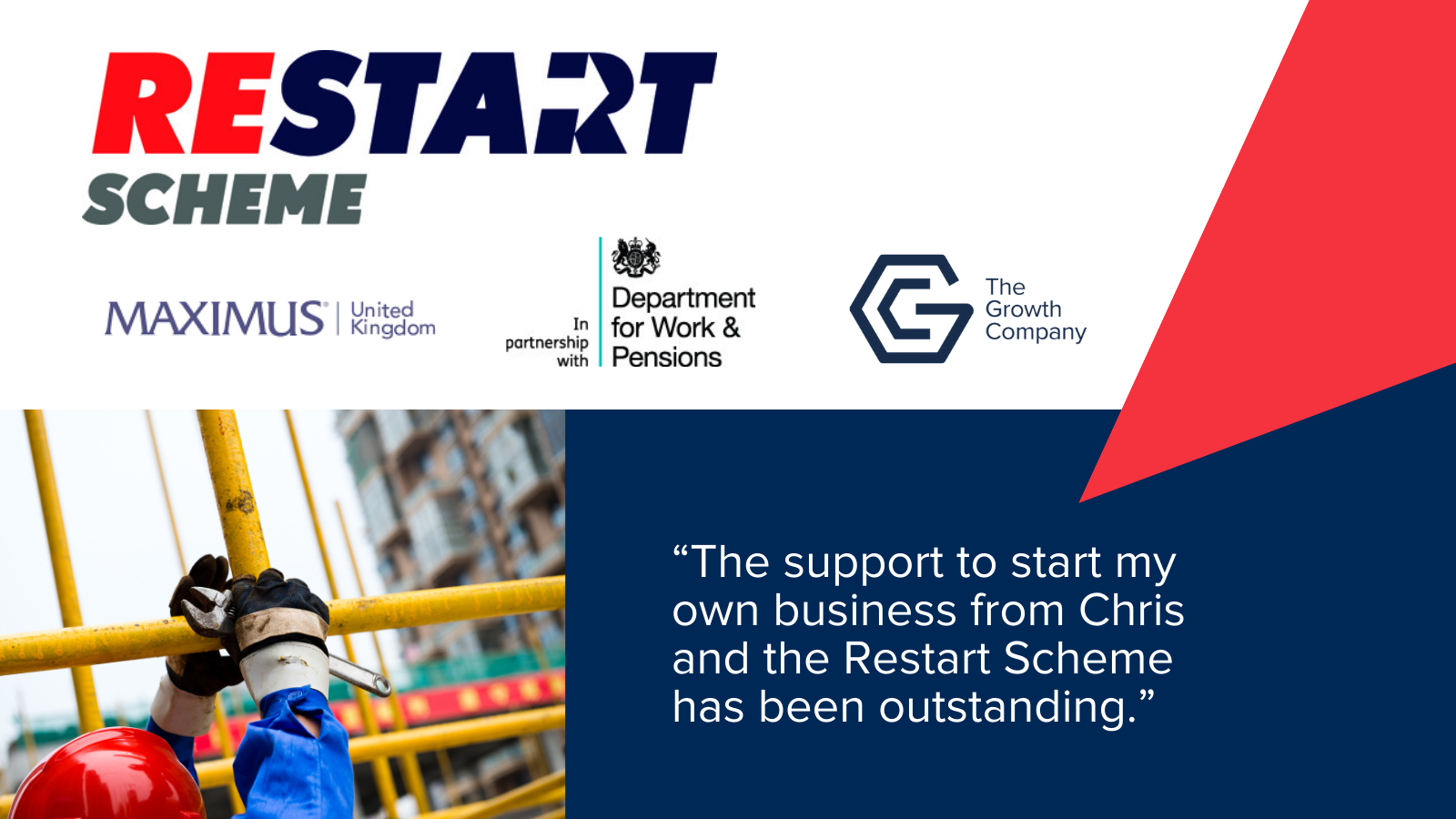 The Growth Company Employment The Restart Scheme Helps Scott Build